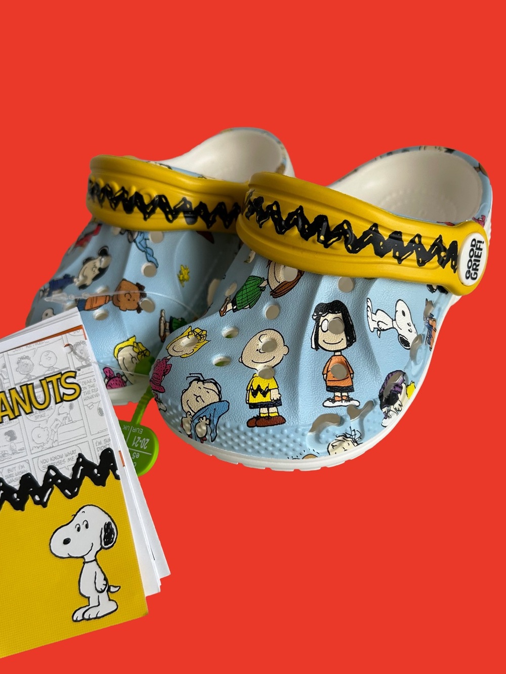 Toddler Size 5 Crocs Peanuts Clogs – Snoopy Charlie Brown – Slip‑On Comfort